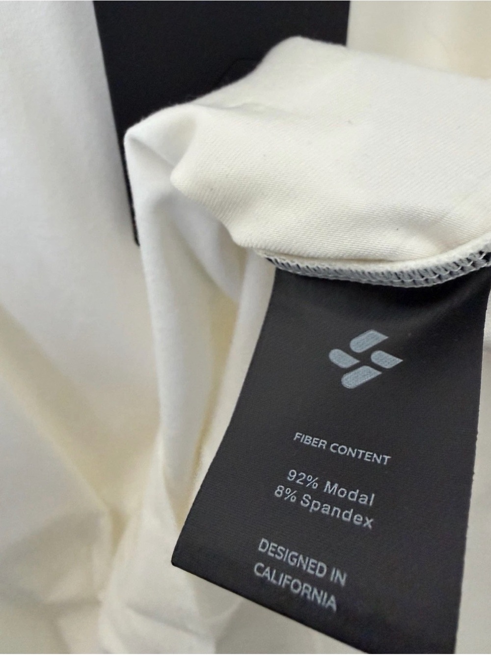 Allwear Modal Long Sleeve Scoop Neck Tee in White - Picture 5 of 5